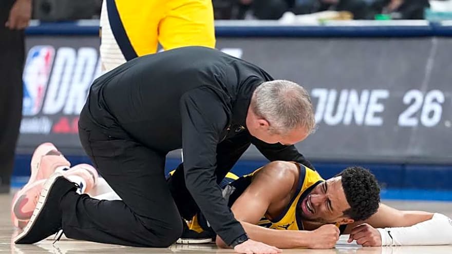 Josh Giddey&#39;s Reaction To Major Tyrese Haliburton Injury in Game 7