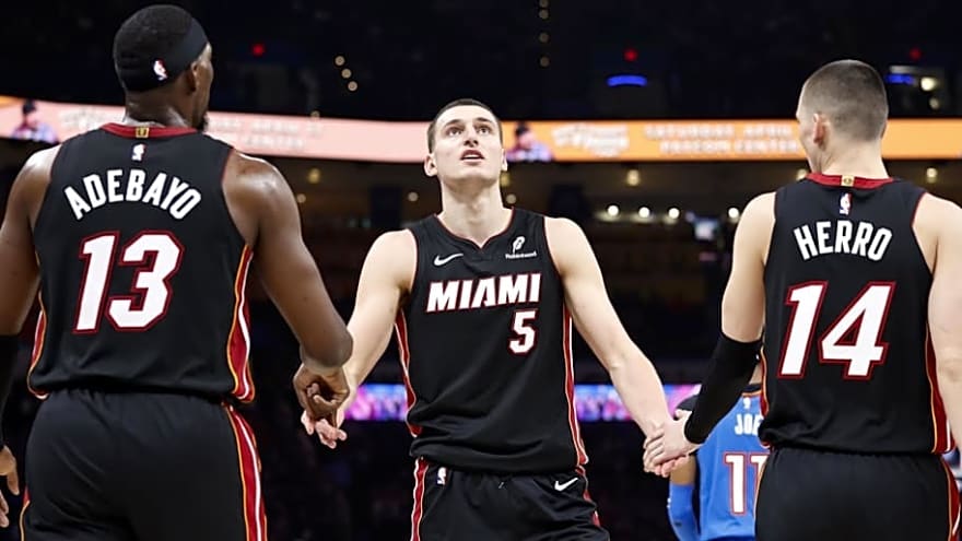 Look who is back on the court for the Miami Heat