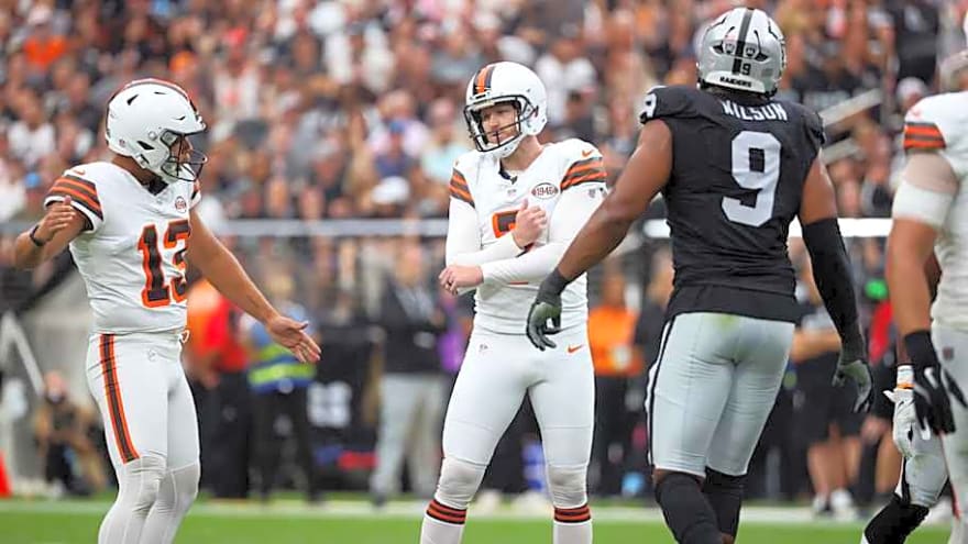 It’s not even training camp but the Browns’ kicking situation is already uncertain