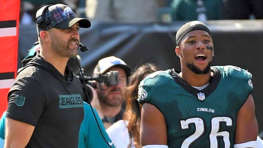 Nick Sirianni weighs in on Saquon Barkley&#39;s dominant return amid injury scare