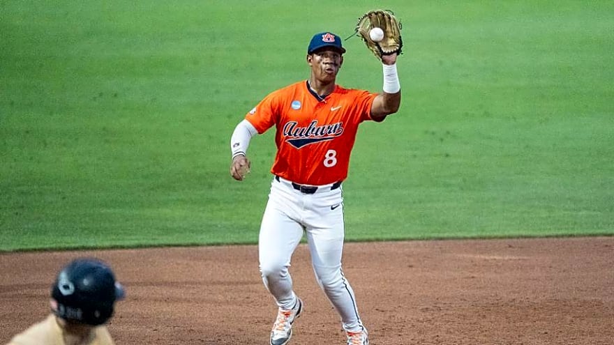 Auburn Third Baseman Eric Guevara Selected in 2026 MLB Draft