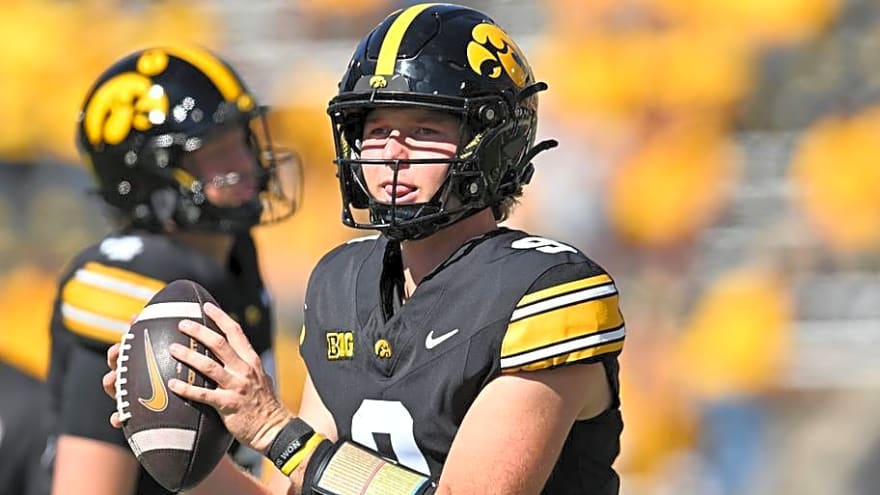 Iowa Football QB Hank Browns Put His Own Status Against Washington Into Question
