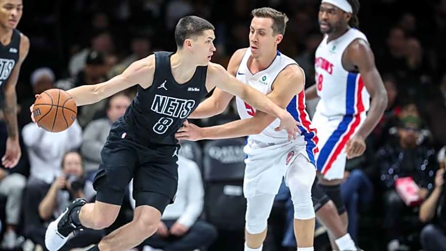Nets&#39; Egor Demin Displays Playmaking in Loss to Pistons