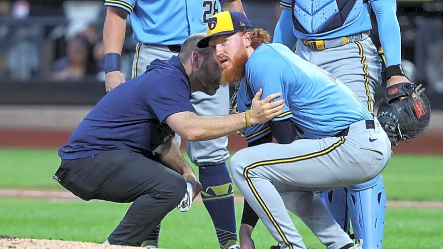 Dustin May Exits After 1 Pitch and Now Brewers Wait for More