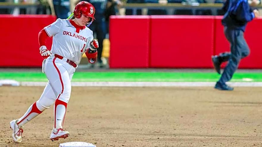 Kendall Wells Homers Twice in Fourth to Lift Oklahoma to Run-Rule win, Sweep of Auburn