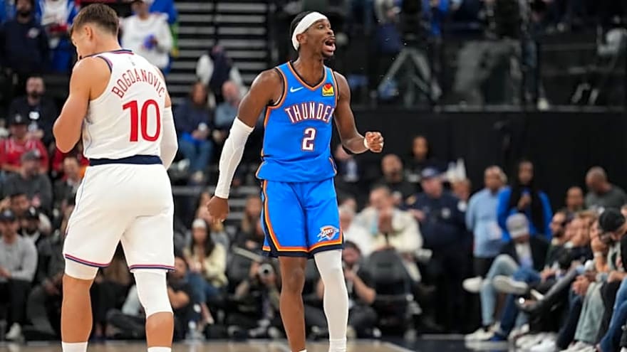 OKC Thunder Announce Short Handed Starting Lineup vs. L.A. Clippers