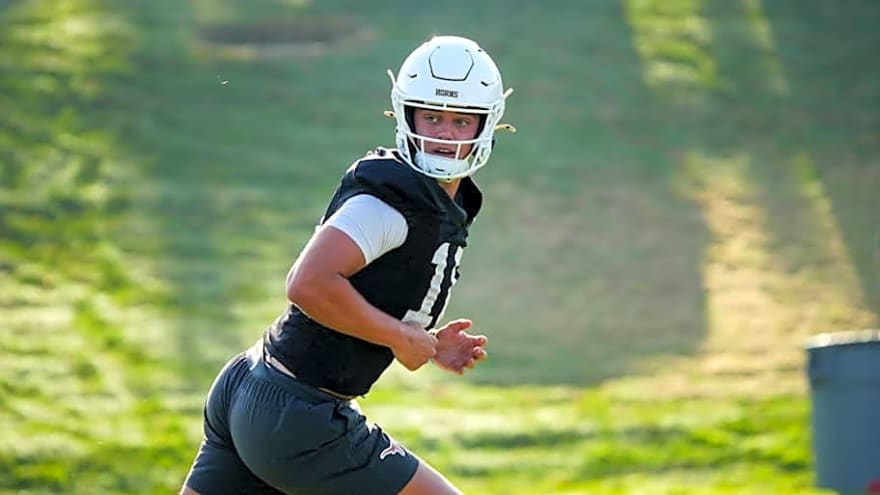 Arch Manning Highlights From Day 1 of Texas Longhorns Fall Camp