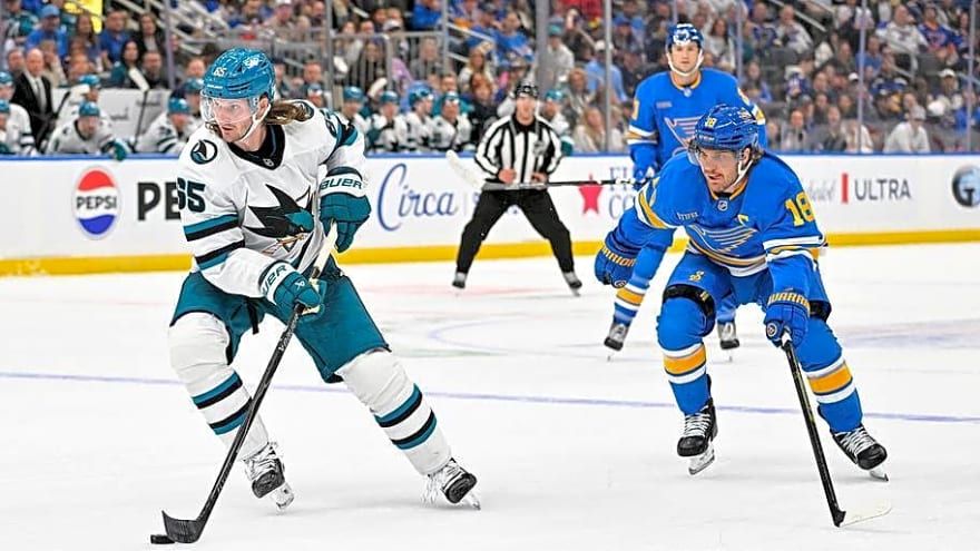 3 Blues that are on the hot seat after home-opening loss to Sharks, 3-2