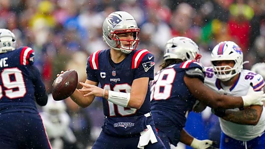 Drake Maye Mastery Gives Patriots Halftime Lead Over Bills