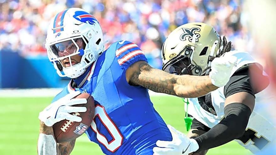 Josh Allen, Bills' new head coach Joe Brady share vision for Keon Coleman's future