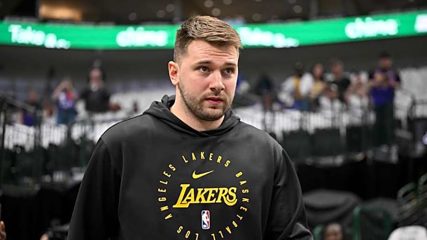 Lakers&#39; Luka Doncic Shows Off Shocking Body Transformation at Offseason Event
