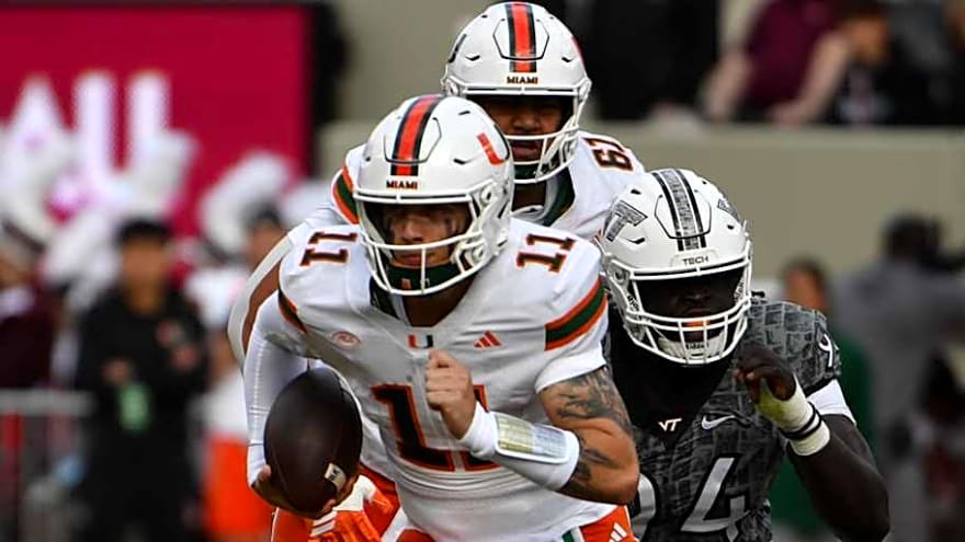 Carson Beck&#39;s Four Touchdown Day Guides Miami To A Win Against Virginia Tech
