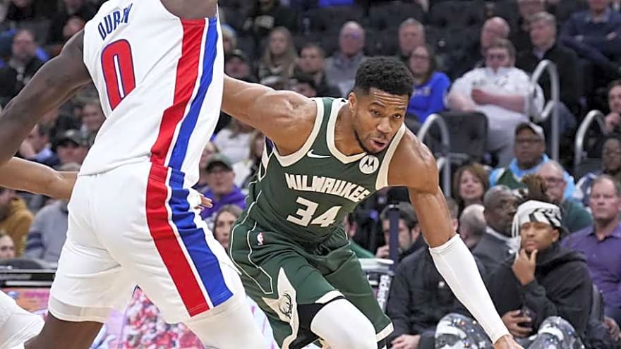 Giannis Antetokounmpo suffers calf injury, but Detroit Pistons still lose