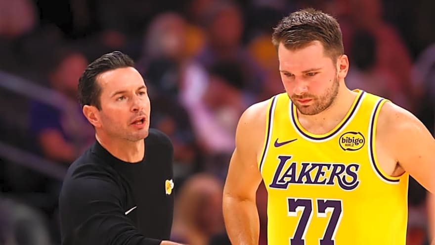 Lakers’ JJ Redick Addresses Viral Sideline Exchange With Luka Doncic