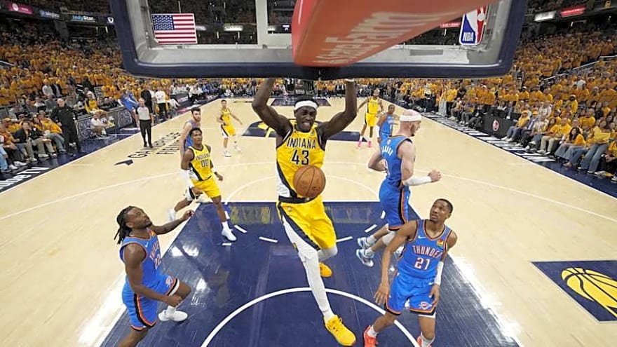 Pascal Siakam&#39;s Dunk Went Viral In Thunder-Pacers Game