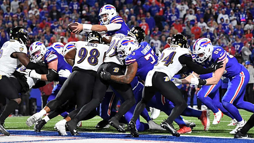Rival NFL MVPs light up Sunday night with Bills&#39; Josh Allen shining brightest
