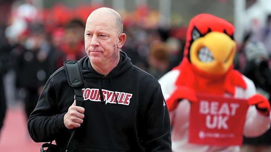 Listen: Louisville HC Jeff Brohm, AD Josh Heird Talk Invitation to Boca Raton Bowl