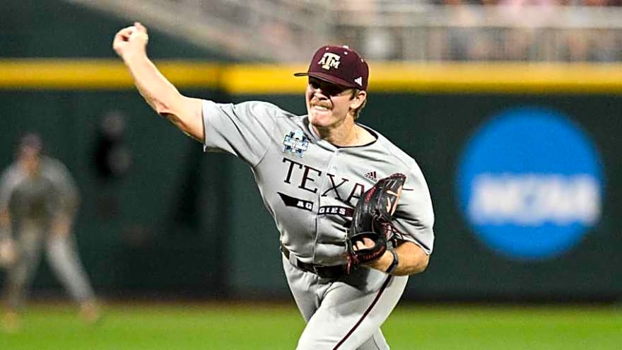 Texas A&M Pitcher Suffers Unfortunate Injury During Warmups vs. Oklahoma