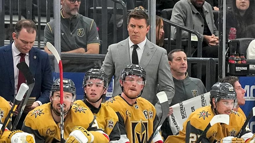 Golden Knights coach Ryan Craig robbed of NHL's most handsome coach title