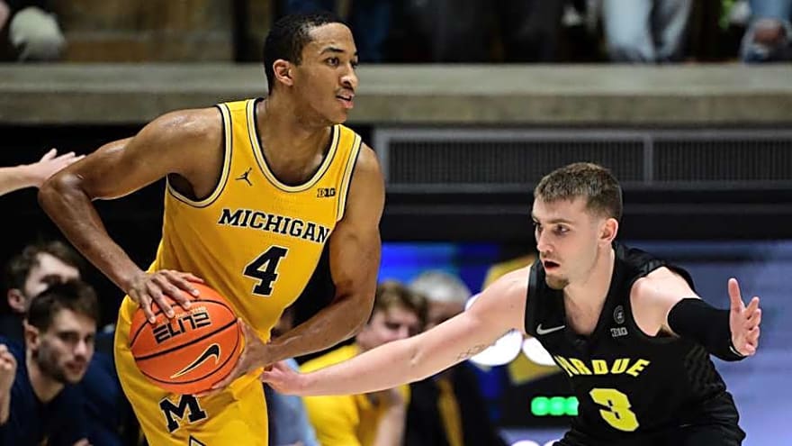 Dusty May Breaks Down the Challenges Michigan Faces Playing Purdue in Mackey Arena