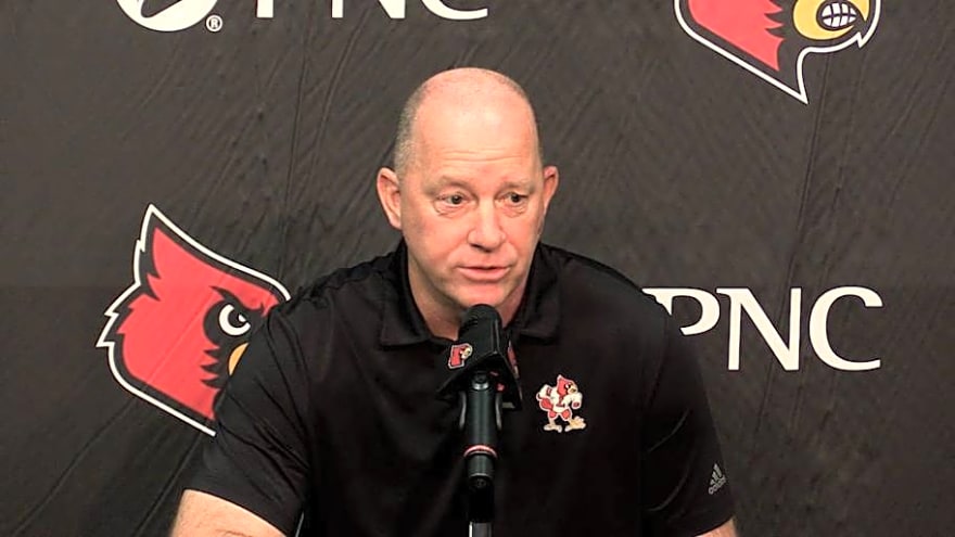 Watch: Jeff Brohm, Louisville Players Talk Media Day