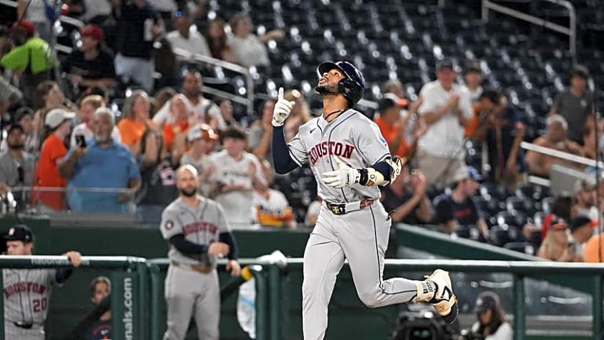Three Astros Matchups That Matter in Lineup Against Nationals, Foster Griffin