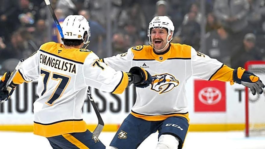 Predators Forward Filip Forsberg Reacts to Trading Away Luke Evangelista