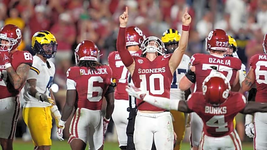 Kickoff Time Set for Oklahoma's Week 2 Showdown With Michigan