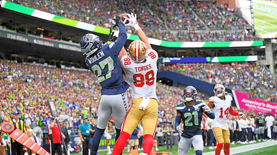 Seahawks PFF grades: Sam Darnold sharp, Cooper Kupp & Riq Woolen struggle