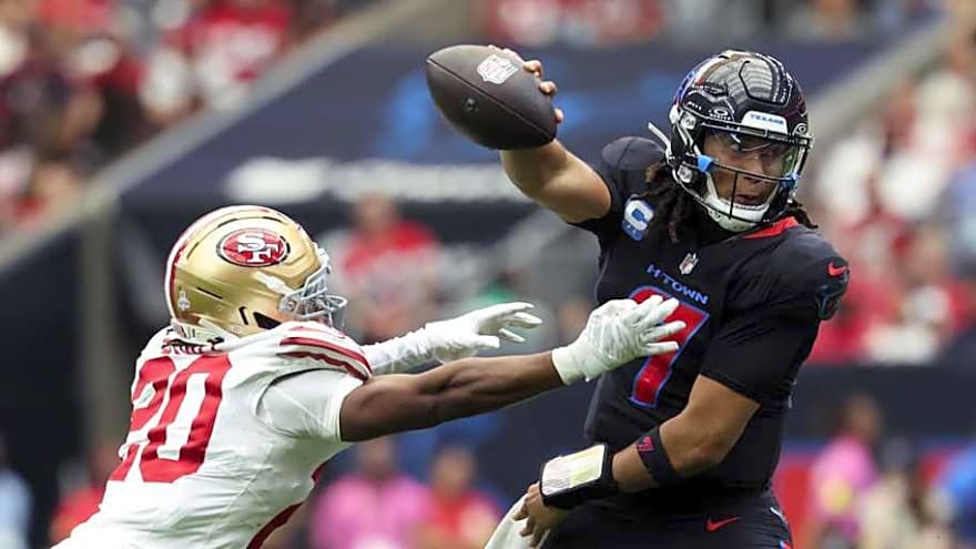 Texans Pull Off Rare Feat Protecting C.J. Stroud vs. 49ers