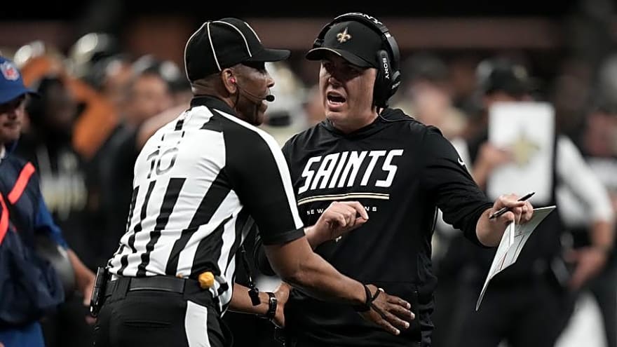 Saints Coach Moore Discusses Loss to Falcons, Upcoming Game vs. Unbeaten Vikings