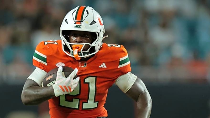 Rising Miami Running Back Named ACC Rookie of the Week
