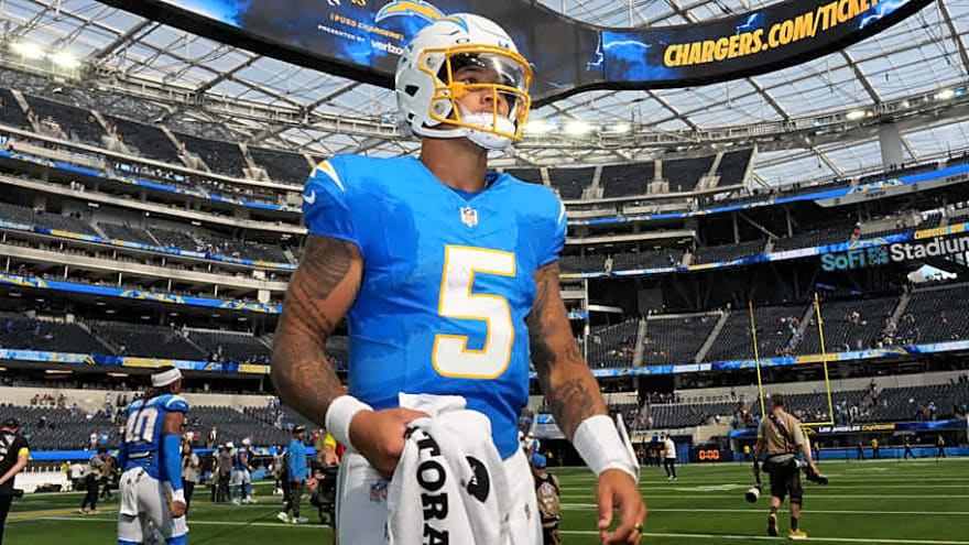 Chargers&#39; QB2 battle goes to Trey Lance in new expert projections