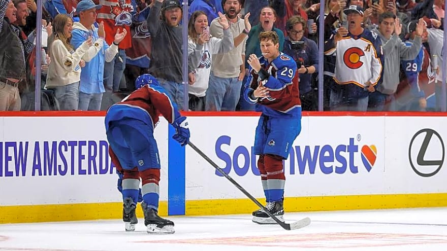 Nathan MacKinnon Shows Out Big for Avalanche in Season Opener