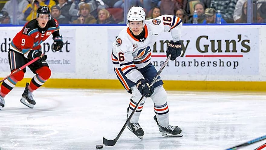 Oilers 2026-27 top 10 prospects, No. 3: Tommy Lafreniere looks to impress in freshman year