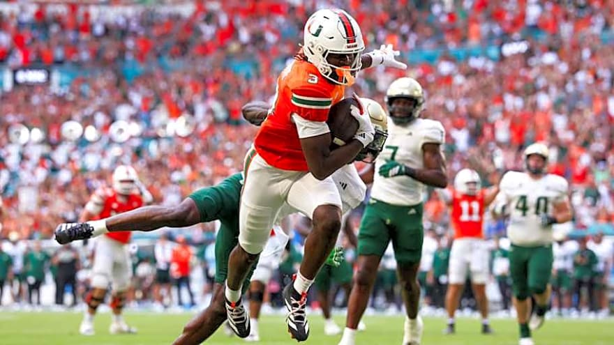 Miami Wide Receiver Graded the Highest True Freshman From Week 3