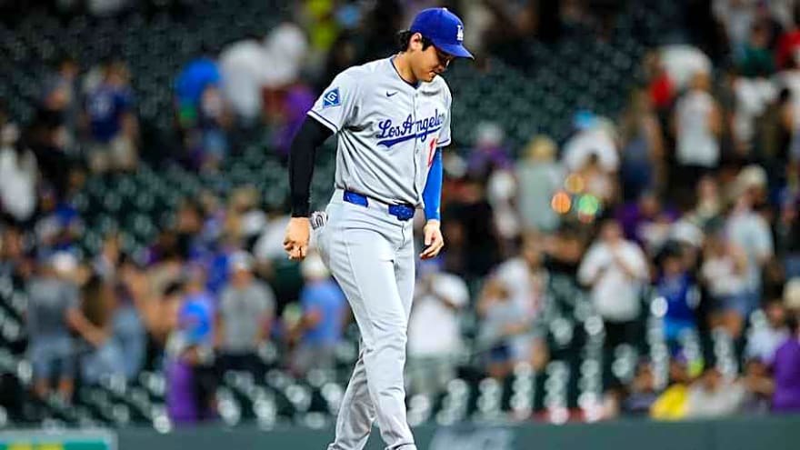 Dodgers&#39; Shohei Ohtani Ruled Out for Series Finale vs Rockies