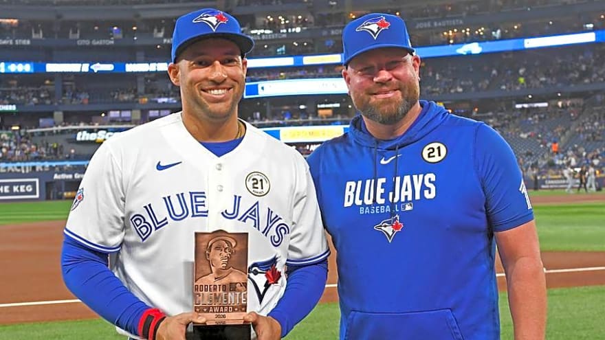 Blue Jays Roberto Clemente Finalist George Springer Speaks on Nomination Itself