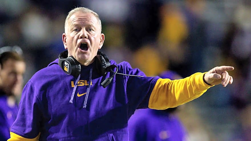 LSU, Brian Kelly eyes Clemson clash, aims to break Week 1 losing streak