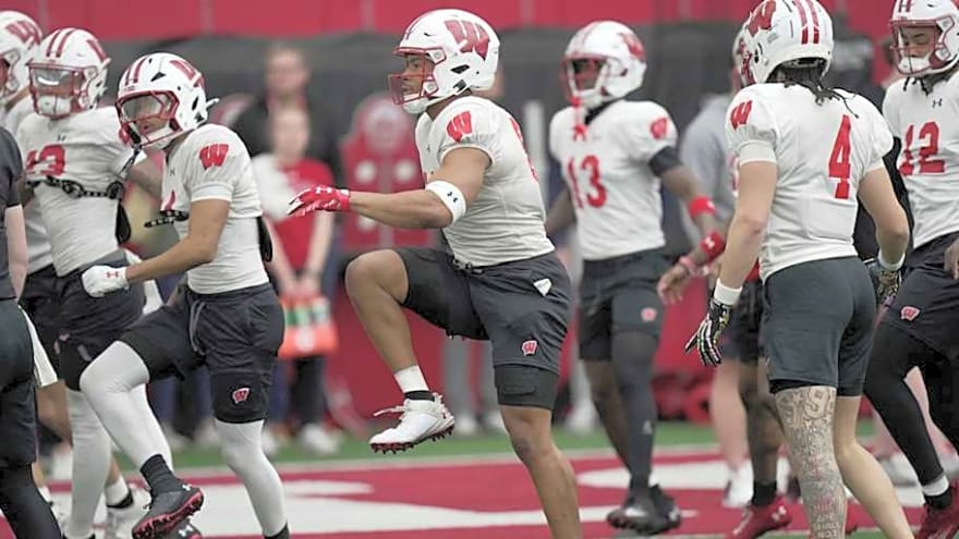 Four Standouts from Wisconsin Badgers Third Spring Football Practice