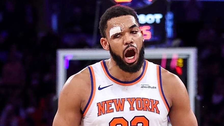 Knicks' Karl-Anthony Towns' Fiancé Playfully Makes Fun of Injury