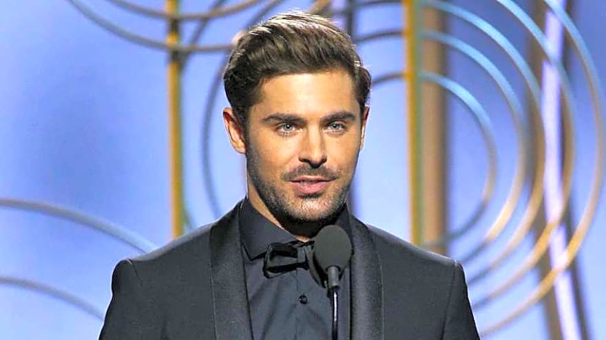 Actor Icon Zac Efron at Patriots' Divisional Round