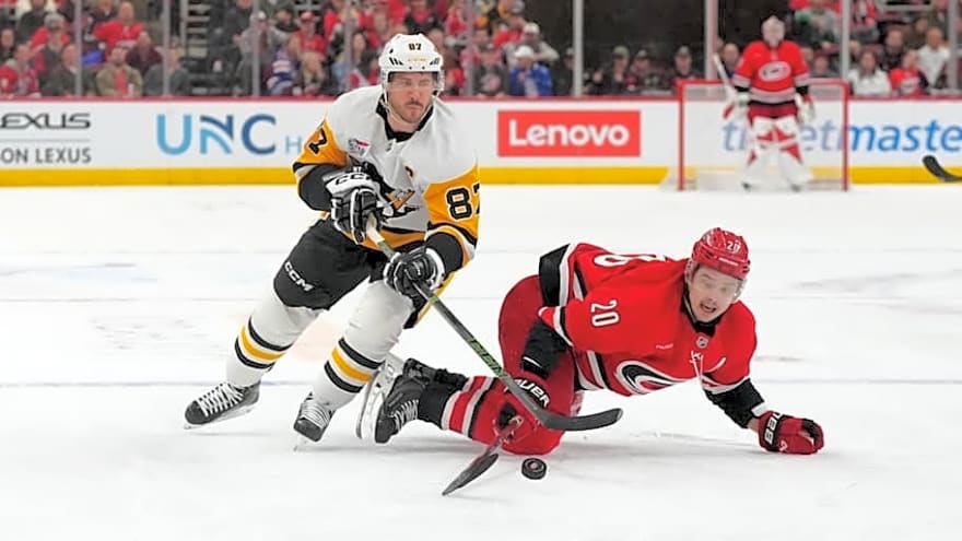 Hurricanes Spoil Sidney Crosby’s Return to Penguins