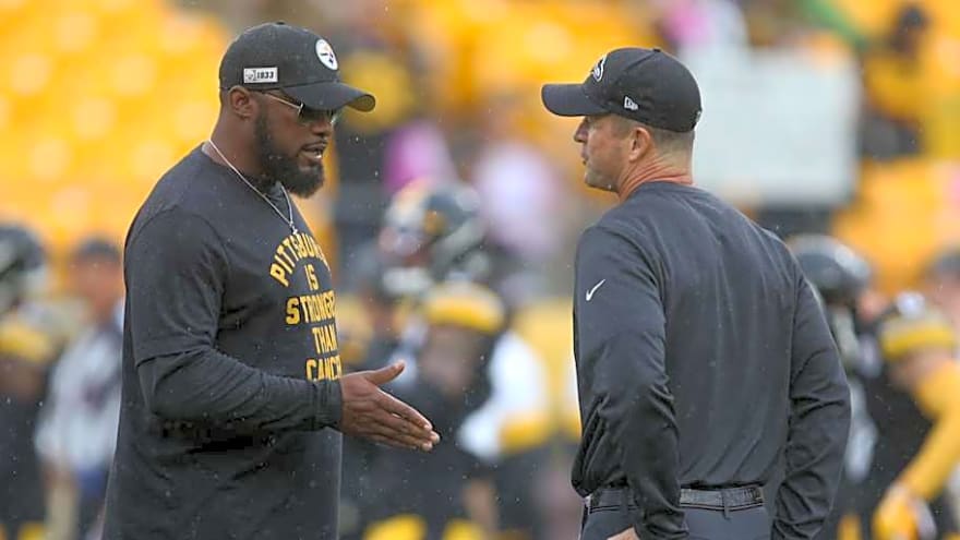 Steelers’ Mike Tomlin Reacts to John Harbaugh Firing