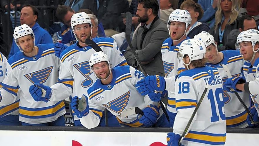 Blues' opening night roster is set, and there are a couple surprises