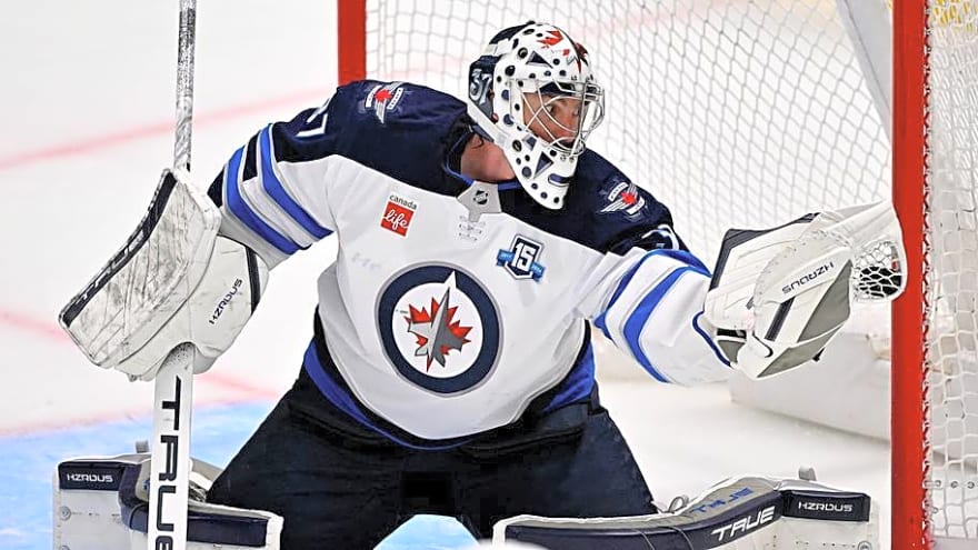 Connor Hellebuyck comes to Devils with one warning tag