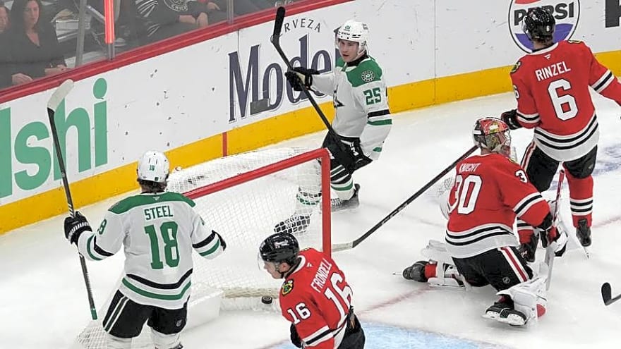 Blackhawks  2-game win streak snapped as they're shut out 4-0 by the  Stars