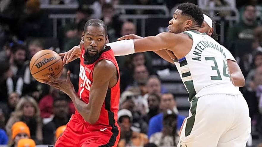 Giannis, Rollins, Turner, & Durant's status for Bucks-Rockets: Injuries, Odds, Preview