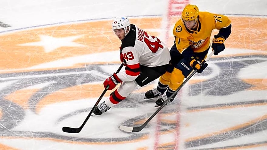 New Jersey Devils sign newly-added Luke Evangelista to long-term extension