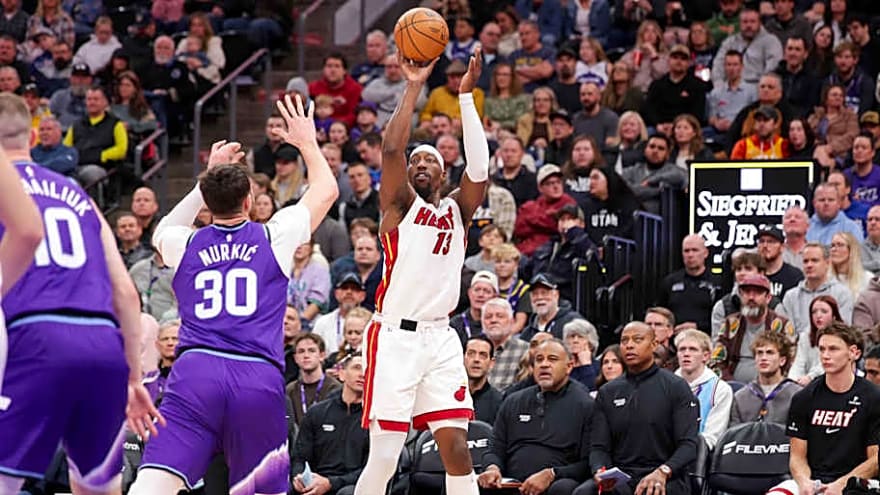 Bam Adebayo, Miami Heat take care of Jazz on loud offensive night